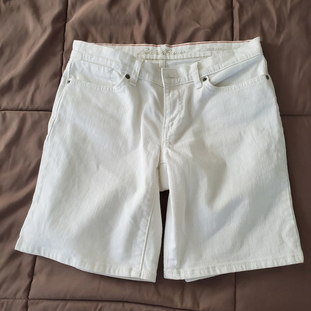 Eddie Bauer White Denim Shorts